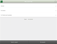 Tablet Screenshot of help.mercyhome.org